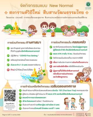 จัดกิจกรรมแบบ New Normal สงกรานต์วิถีใหม่  สืบสานวัฒนธรรมไทย ให้ปลอดภัยไร้โควิด-19